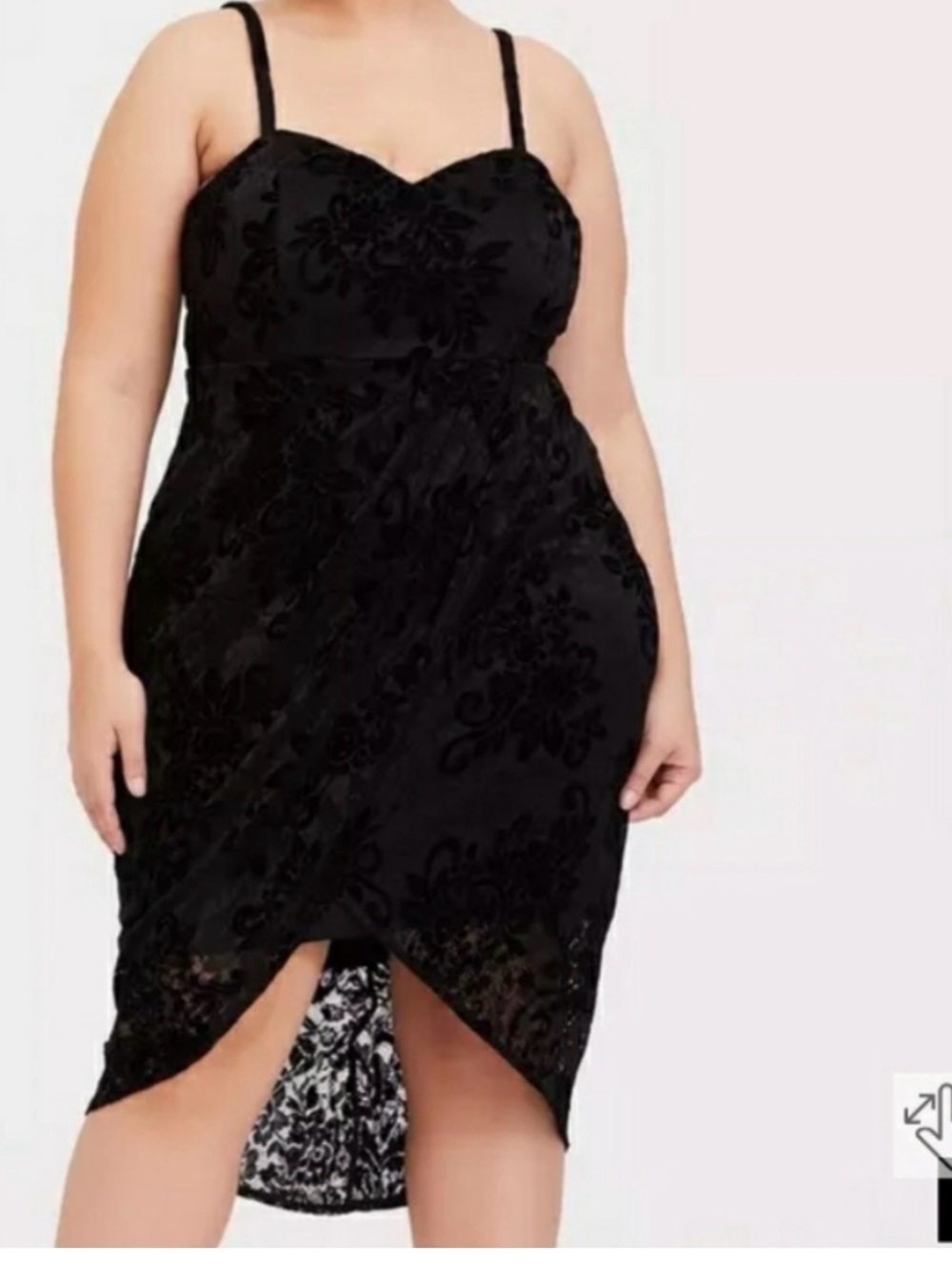 NWT Torrid Black lace Wrap Dress Size 26